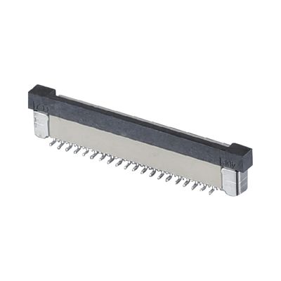 4 - 60 دبوس FPC كابل رابط 0.5 / 1.0mm الطول SMT ZIF DIP نوع أعلى أسفل PA9T البلاستيك