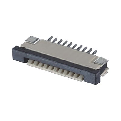 4 - 60 دبوس FPC كابل رابط 0.5 / 1.0mm الطول SMT ZIF DIP نوع أعلى أسفل PA9T البلاستيك
