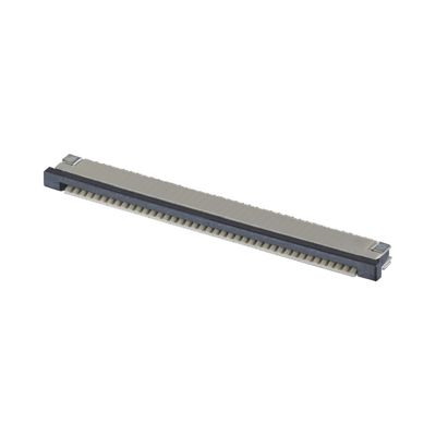 4 - 60 دبوس FPC كابل رابط 0.5 / 1.0mm الطول SMT ZIF DIP نوع أعلى أسفل PA9T البلاستيك