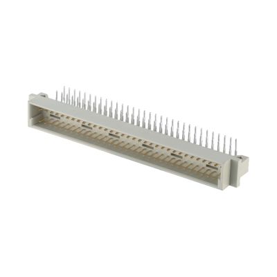 2.54mm DIN 41612 رابط 64 دبوس الزاوية اليمنى الدبوسات الإناث من خلال الثقب 3 صف وصلة