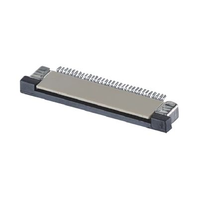 4 - 60 دبوس FPC كابل رابط 0.5 / 1.0mm الطول SMT ZIF DIP نوع أعلى أسفل PA9T البلاستيك