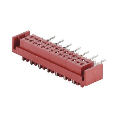 عقدة IDC المستقيمة الموصلة الأنثوية المقابلة الميكرو 4 6 8 10 20 دبوس 1.27mm Pitch
