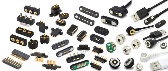 2.54mm Pitch Male 5 Pin PCB Connector ربيع محمل Pogo Pin Connector نوع الغطس