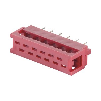 عقدة IDC المستقيمة الموصلة الأنثوية المقابلة الميكرو 4 6 8 10 20 دبوس 1.27mm Pitch