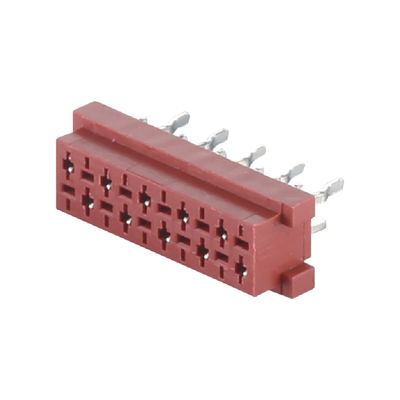 عقدة IDC المستقيمة الموصلة الأنثوية المقابلة الميكرو 4 6 8 10 20 دبوس 1.27mm Pitch