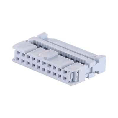 2.54mm Pitch IDC Connector Socket للكابل المسطح 28awg 6 - 64 Pin FC Socket