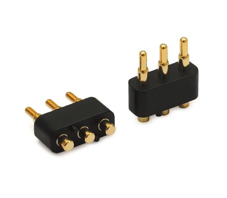 3.0mm مساحة 3pin المصفوفة بالذهب SMT نوع السيارات النحاس بوجو وصلة دبوس لPCB