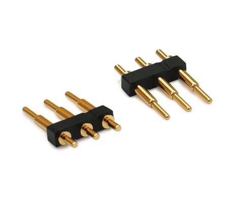 3.0mm مساحة 3pin المصفوفة بالذهب SMT نوع السيارات النحاس بوجو وصلة دبوس لPCB