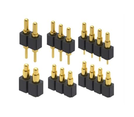 2.5mm 4 Pin Pogo Connector H3.5mm SMT Type Pogo Connector من النحاس المطلي بالذهب