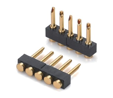 2.5mm 4 Pin Pogo Connector H3.5mm SMT Type Pogo Connector من النحاس المطلي بالذهب