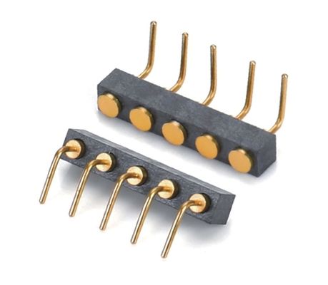 2.5mm 4 Pin Pogo Connector H3.5mm SMT Type Pogo Connector من النحاس المطلي بالذهب