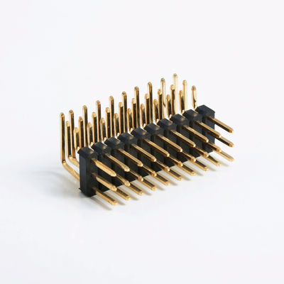 ملصق بالذهب 2.0 ملم اللوحة إلى اللوحة ربط الرأس 3 - 120 دبوس PCB ربط دبوس الذكور