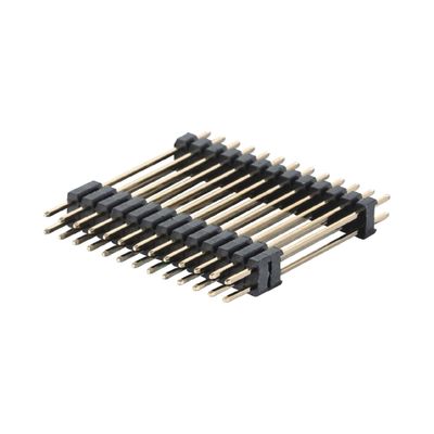 ملصق بالذهب 2.0 ملم اللوحة إلى اللوحة ربط الرأس 3 - 120 دبوس PCB ربط دبوس الذكور