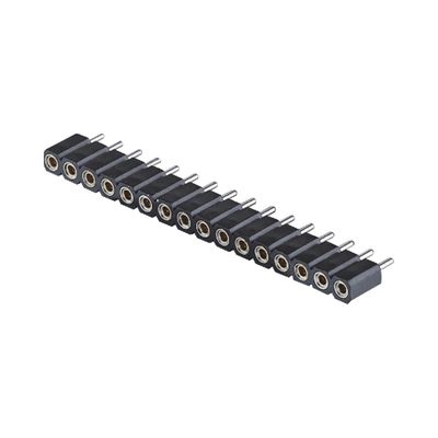 ربط للوحات الورقية المصنعة الرأس الإناث 2.54mm H7.0mm الزاوية اليمنى صف مزدوج 2-80Pin