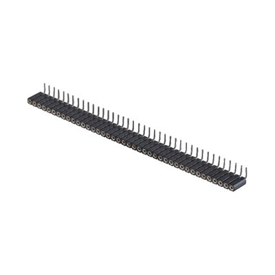 ذي الصف الذهبي المعدل رأس الدبوس 2.54mm SMT SMD صف مزدوج الزاوية اليمنى ربط PCB