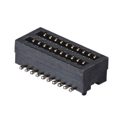 0.8mm Pitch BTB Connector 10 - 100 Pin High Speed Male Connector الفوسفور البرونزية