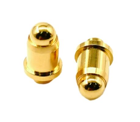 1A طلاء ذهبي 3-10u النحاس بوغو دبوس الربيع المحمّل الارتفاع 2.5mm دبوس اتصال دبوس
