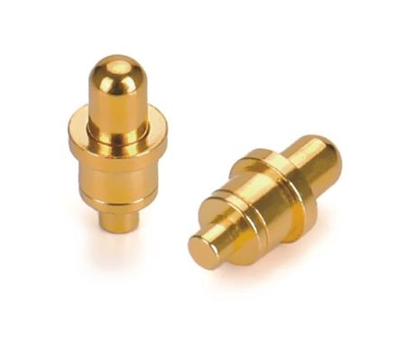 1A طلاء ذهبي 3-10u النحاس بوغو دبوس الربيع المحمّل الارتفاع 2.5mm دبوس اتصال دبوس