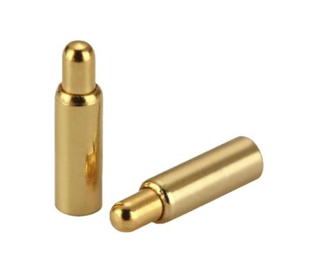 النحاس المصفوف بالذهب Pogo Pin Connector قوة الربيع رأس مزدوج H6.0mm نوع Smd