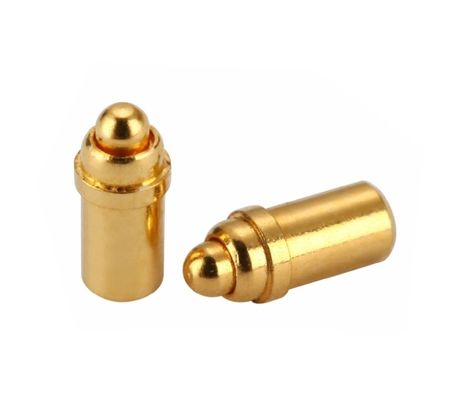 النحاس المصفوف بالذهب Pogo Pin Connector قوة الربيع رأس مزدوج H6.0mm نوع Smd