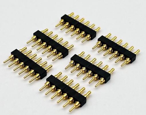 مرفق دبوس POGO مخصص 1.27mm Pitch 8Pin مع ربيع محمل للاتصالات الدائمة