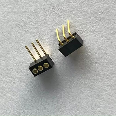 1.27 ملم 3pin الزاوية اليمنى دب نوع النحاس ربيع محمل مغناطيسي بوجو دب وصلة