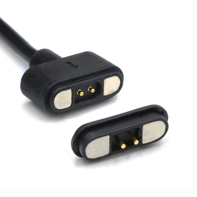 IP67 مضاد للماء PCB إمرأة Pogo Pin Connector كابل مغناطيسي مع طلاء الفلاش الذهبي ومقاومة 50mohm Max للاتصالات