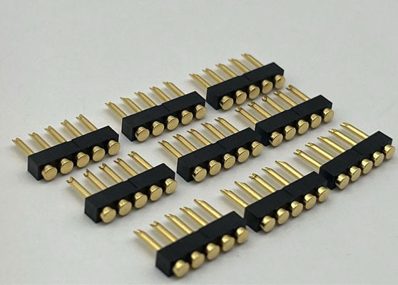 2.54mm Pitch Pogo Pin Connector نوع اللحام Pogo Pin الإناث 1x05P