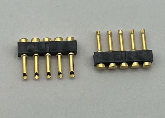 2.54mm Pitch Pogo Pin Connector نوع اللحام Pogo Pin الإناث 1x05P