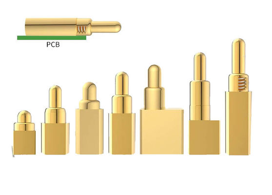 الملصق الجانبي المخصص لـ Pogo Pin نوع SMT المصفوف بالذهب لـ 2.00mm Pogo Pin Connectors