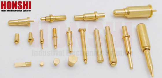 نوع الخيوط Pogo Pin Connector النحاس Dia8.0 ربيع محمل Pogo Pin