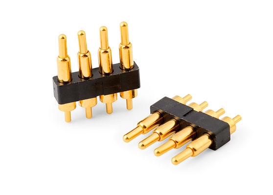 2.54mm Pitch Pogo Pin Connectors ربيع محمل H7.75mm للاتصال بين الجهازين