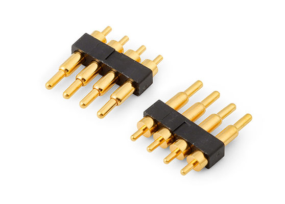 2.54mm Pitch Pogo Pin Connectors ربيع محمل H7.75mm للاتصال بين الجهازين