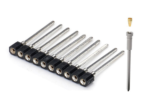 صف مزدوج للوحة الورقية الدائرية ربط رأس الدبوسة المرأة 1.27mm 2.0mm 2.54mm