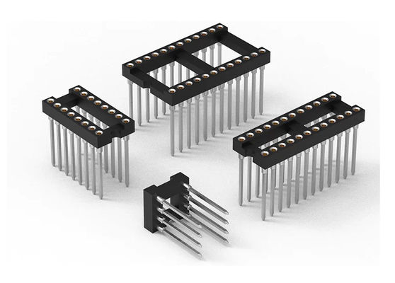 المعدات المستديرة لـ SMT نوع PCB H3.0mm 6 Pin - 64 Pin IC Socket
