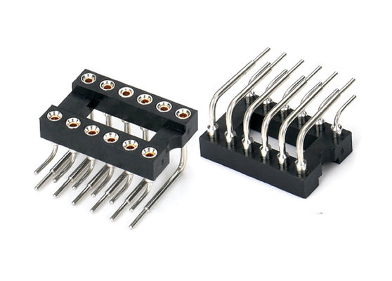 2.54mm IC Socket Round Female Header connector SMT نوع 6Pin 10Pin 28Pin من خلال 64Pin