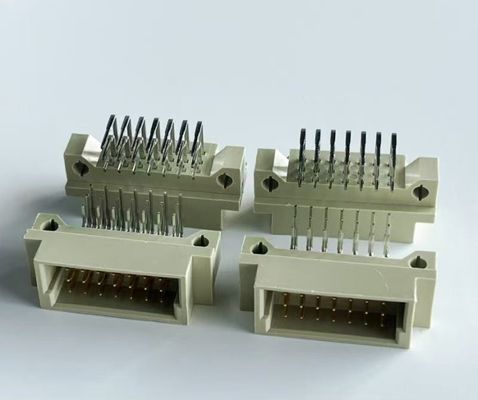 2.54mm دين 41612 رابط 21 الموقف الزاوية اليمنى الذكور 3x7Pin يورو كارد رابط
