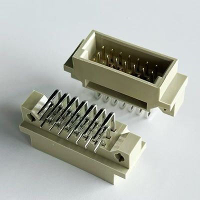 2.54mm دين 41612 رابط 21 الموقف الزاوية اليمنى الذكور 3x7Pin يورو كارد رابط