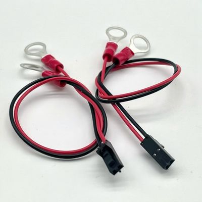 مولكس 2.54mm 2P الاتصال الإناث إلى M4 محطة مستديرة مع سلك الأسلاك UL1007 22AWG كابل