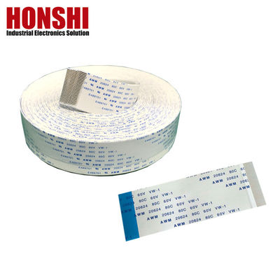 UL20624 1.25mm 8Pin FFC ربون كابل 80C 60V 100mm ربون كابل مسطح مرن