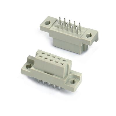 DIN 41612 رابط 2 صف 10 دبوس إمرأة الدبوس مباشرة من خلال الثقب 2x5 الطول 2.54mm DIP