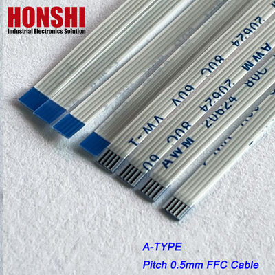 Ffc كابل مسطح مخصص Awm 20624 80c 60v Vw-1 4 6 8 12 15 22 32 40 68 كابل دبوس Ffc Fpc