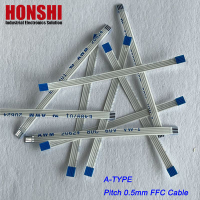 Ffc كابل مسطح مخصص Awm 20624 80c 60v Vw-1 4 6 8 12 15 22 32 40 68 كابل دبوس Ffc Fpc