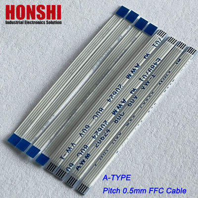 الاتصالات المرنة المسطحة AWM 20624 0.5mm Pitch 4 Pin Flexible Flat Ribbon Cable Assembly