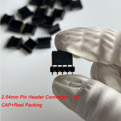 2.54mm Pitch Pin Header Connector 5 Pin مستقيم مع قبعة
