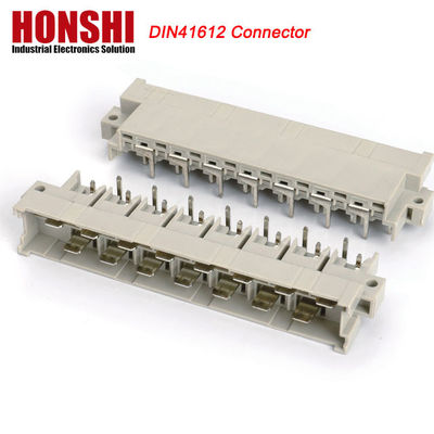 5.08mm DIN 41612 رابط 2 صفوف 15P إمرأة نوع الطاقة PCB عمودي إمرأة 7 + 8 P 15Pin