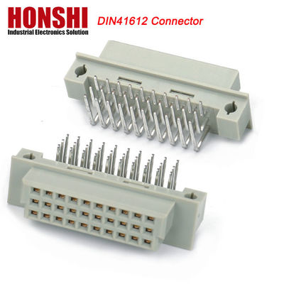 بطاقة PCB الذكور الصحافة الدبوس DIN 41612، 21pin مباشرة 3 صفوف بطاقة PCB الاتصال Eurocard