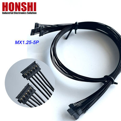 كابل بطارية مزدوج النهاية 5P MX1.2 MOLEX 78172 حزمة السلك الحديدية السوداء
