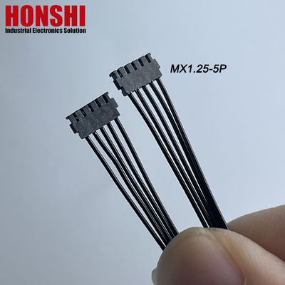 كابل بطارية مزدوج النهاية 5P MX1.2 MOLEX 78172 حزمة السلك الحديدية السوداء