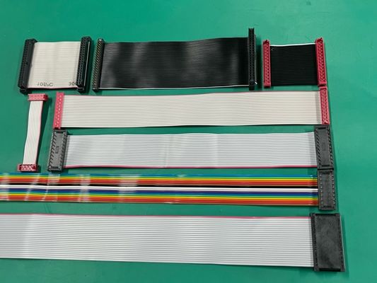 Ul 2561 28 مقاس 2.54 التجميع الكابل غطاء الطوق Idc 20 دبوس شريط مسطح كابل سلكي